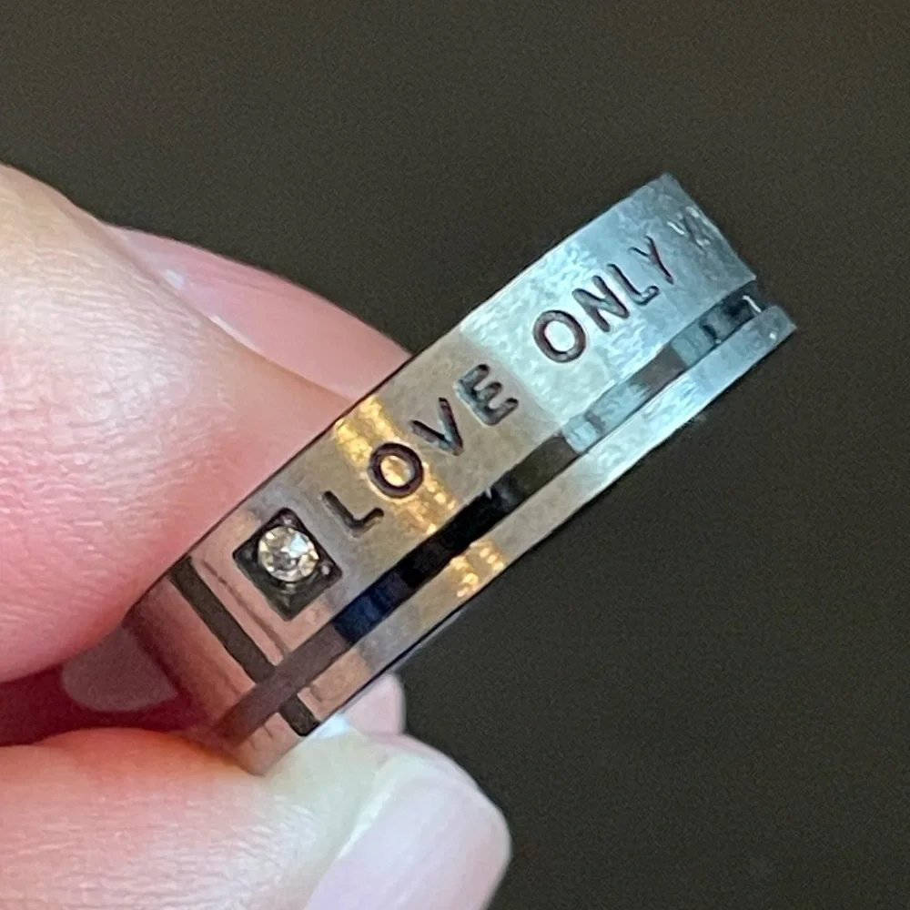 6mm Love Only You CZ men ring size 7 - Picture 6 of 9